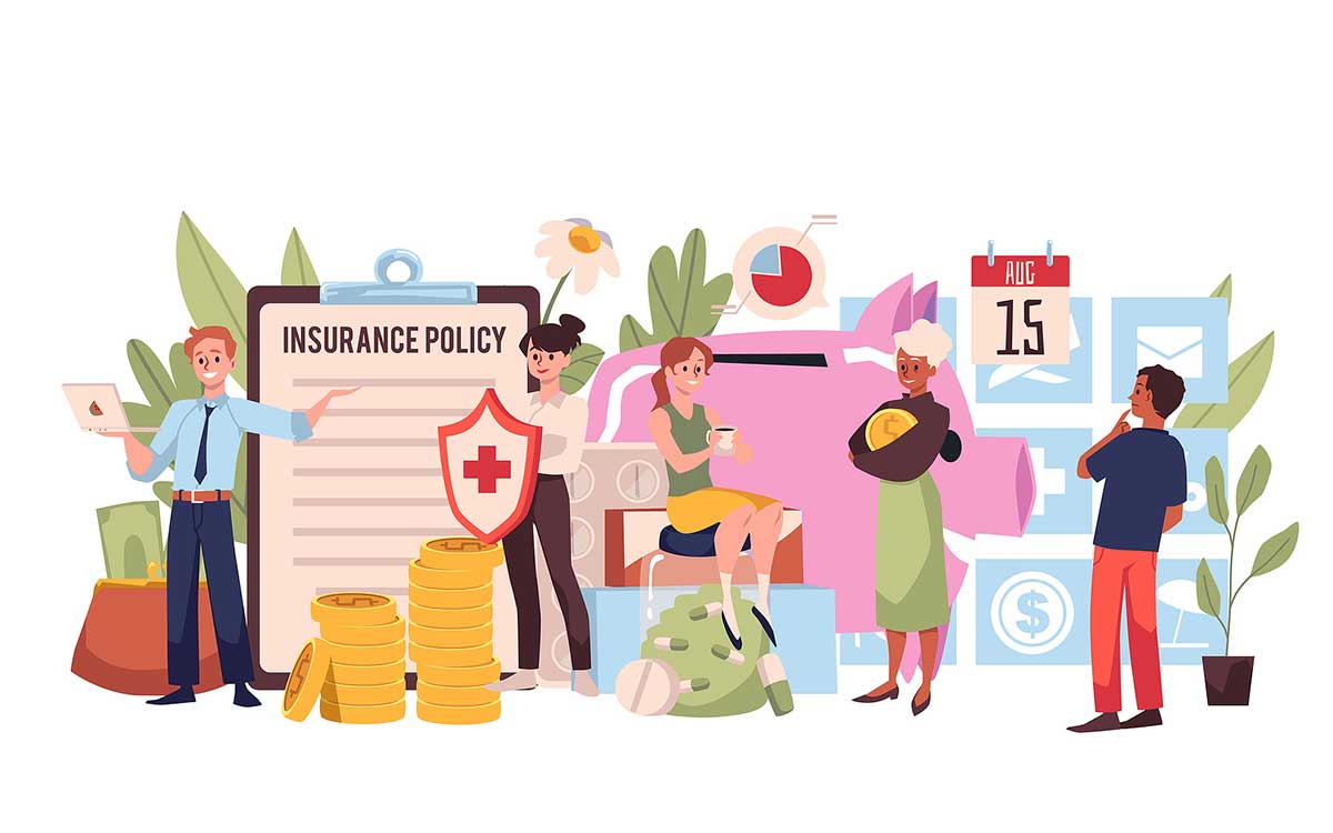 Illustration representing many financial responsibilities